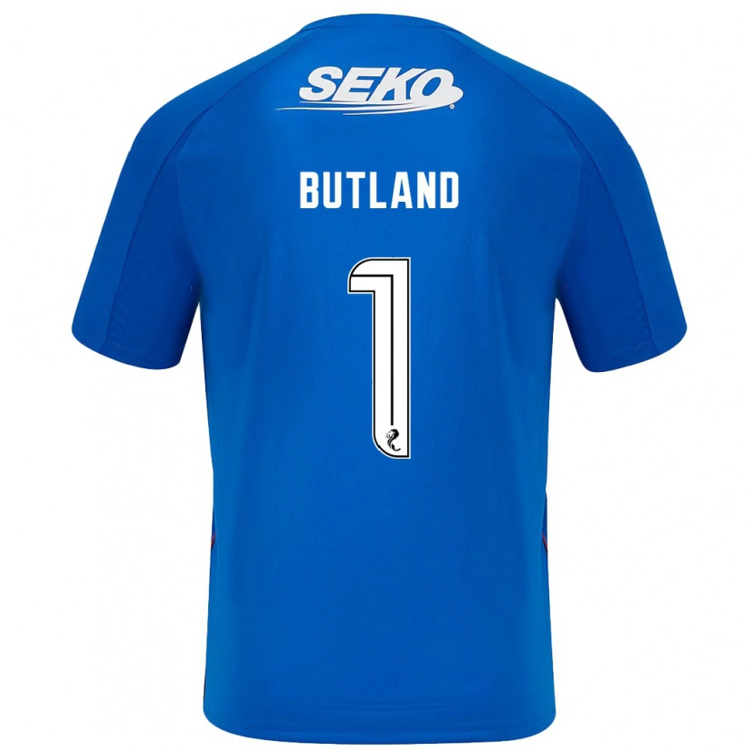 Danxen Uomo Maglia Jack Butland #1 Blu Scuro Kit Gara Home 2024/25 Maglietta