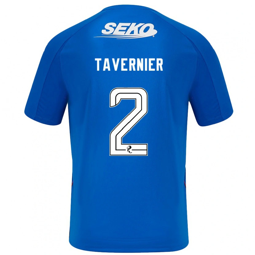 Danxen Uomo Maglia James Tavernier #2 Blu Scuro Kit Gara Home 2024/25 Maglietta