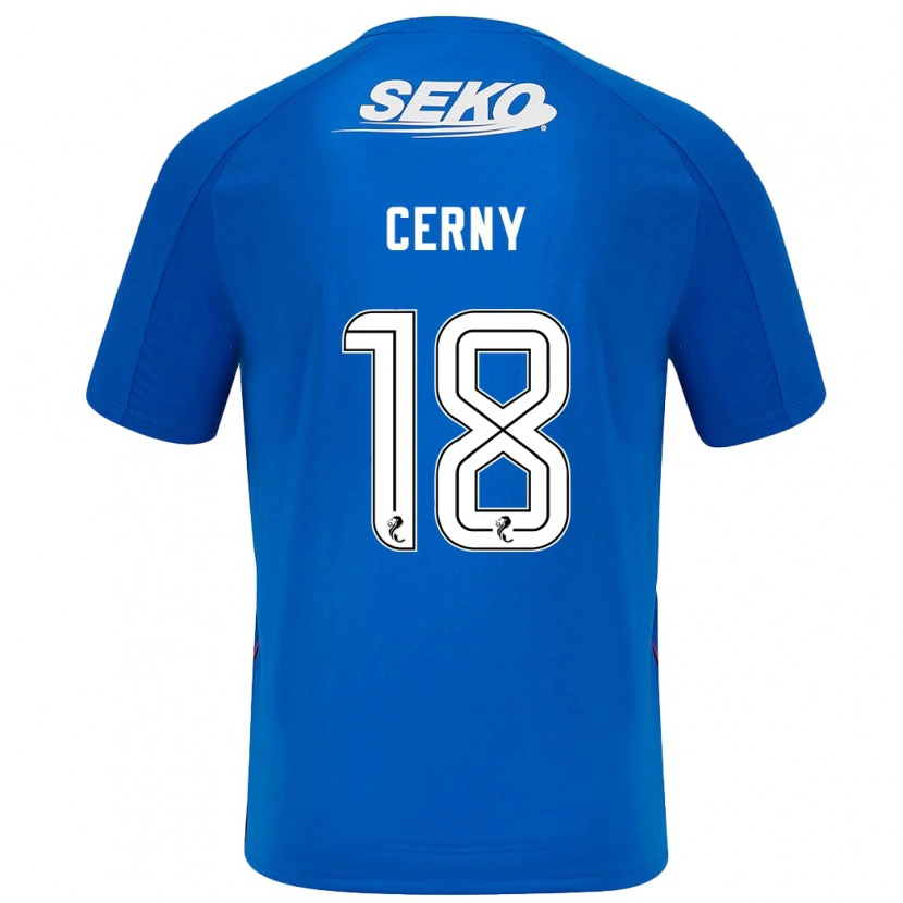 Danxen Uomo Maglia Vaclav Cerny #18 Blu Scuro Kit Gara Home 2024/25 Maglietta