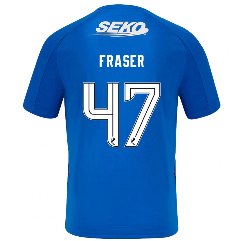 Danxen Uomo Maglia Robbie Fraser #47 Blu Scuro Kit Gara Home 2024/25 Maglietta