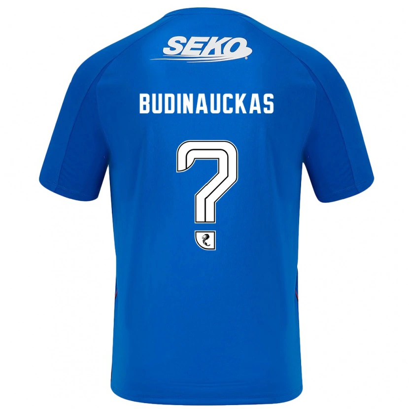 Danxen Uomo Maglia Lewis Budinauckas #0 Blu Scuro Kit Gara Home 2024/25 Maglietta