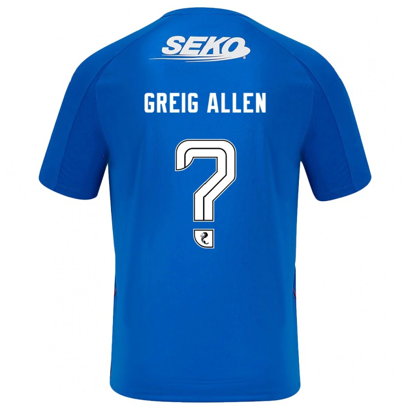 Danxen Uomo Maglia Greig Allen #0 Blu Scuro Kit Gara Home 2024/25 Maglietta