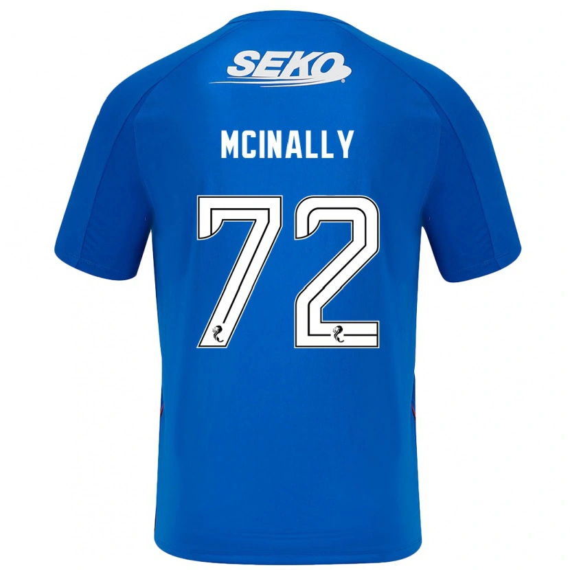 Danxen Uomo Maglia Darren Mcinally #72 Blu Scuro Kit Gara Home 2024/25 Maglietta