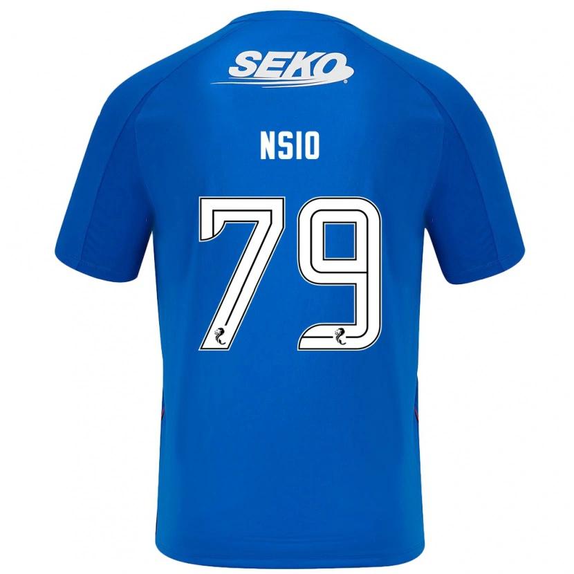 Danxen Uomo Maglia Paul Nsio #79 Blu Scuro Kit Gara Home 2024/25 Maglietta