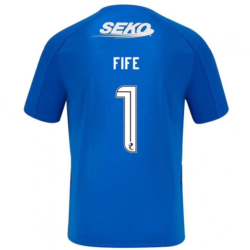 Danxen Uomo Maglia Jenna Fife #1 Blu Scuro Kit Gara Home 2024/25 Maglietta