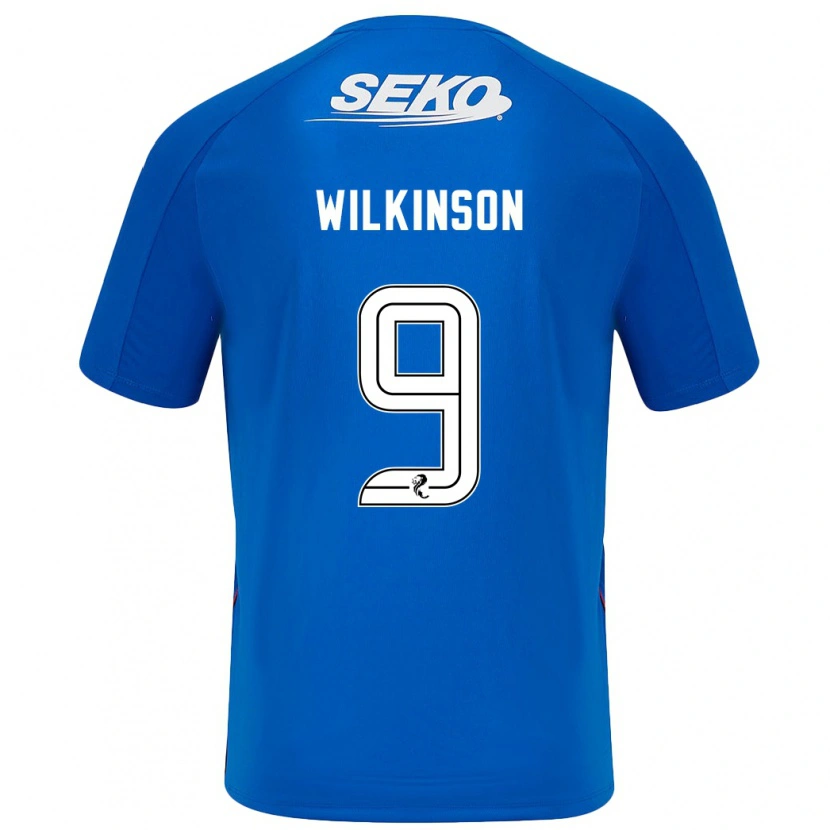 Danxen Uomo Maglia Katie Wilkinson #9 Blu Scuro Kit Gara Home 2024/25 Maglietta