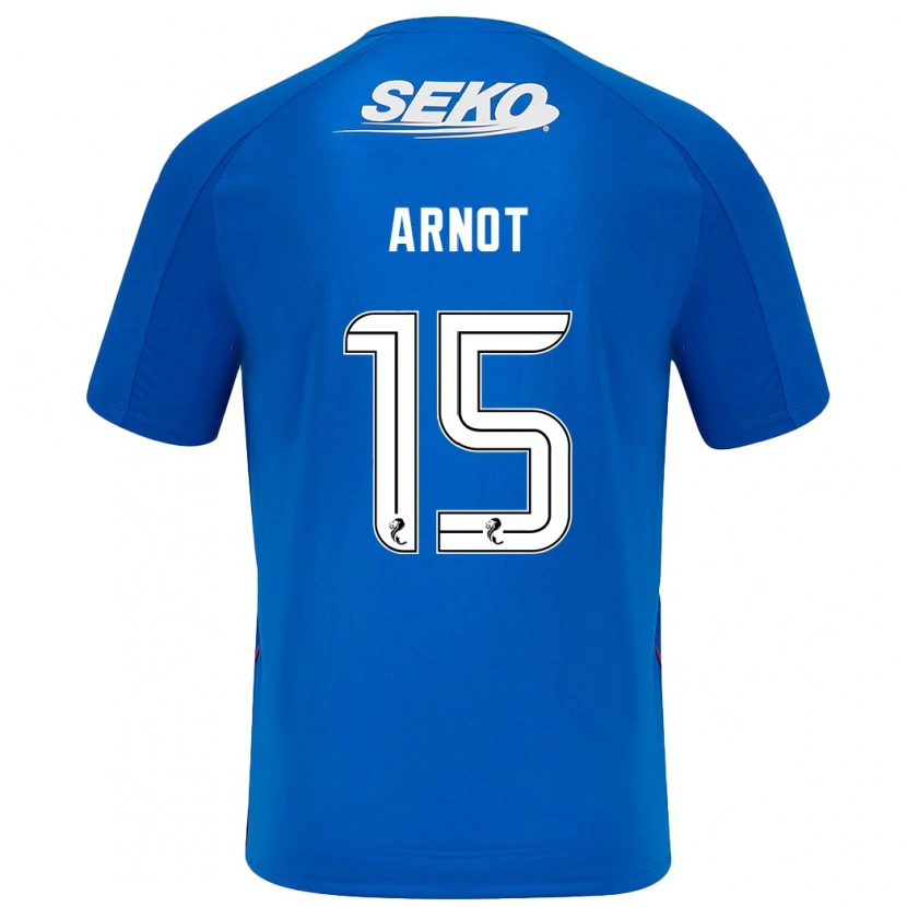 Danxen Uomo Maglia Lizzie Arnot #15 Blu Scuro Kit Gara Home 2024/25 Maglietta