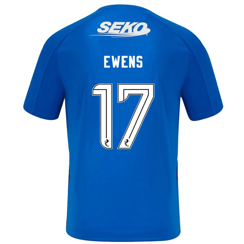 Danxen Uomo Maglia Sarah Ewens #17 Blu Scuro Kit Gara Home 2024/25 Maglietta