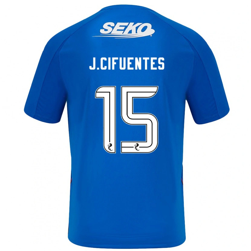 Danxen Uomo Maglia José Cifuentes #15 Blu Scuro Kit Gara Home 2024/25 Maglietta
