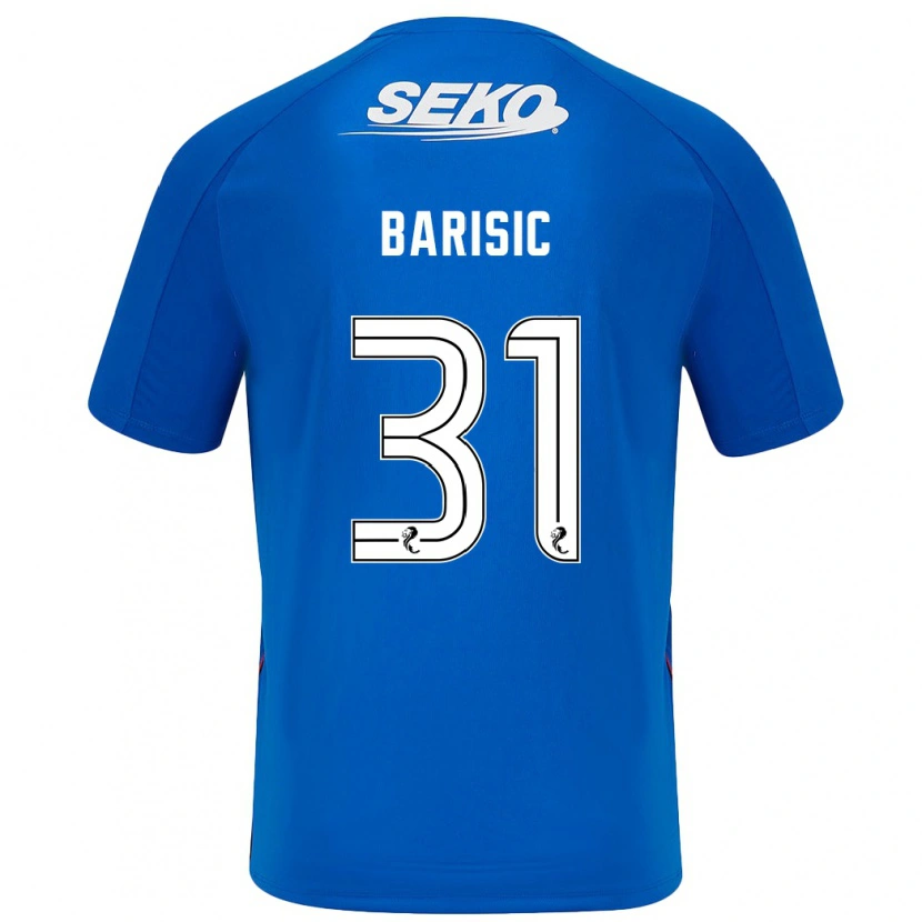 Danxen Uomo Maglia Borna Barisic #31 Blu Scuro Kit Gara Home 2024/25 Maglietta