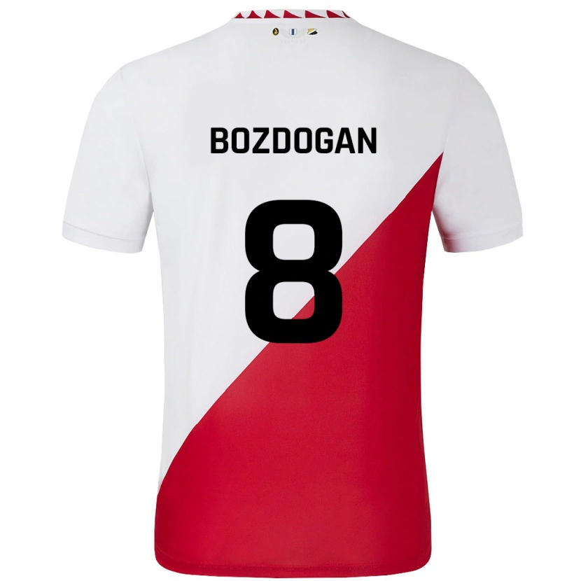 Danxen Uomo Maglia Can Bozdogan #8 Bianco Rosso Kit Gara Home 2024/25 Maglietta