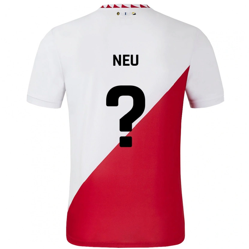 Danxen Uomo Maglia Luca Neu #0 Bianco Rosso Kit Gara Home 2024/25 Maglietta