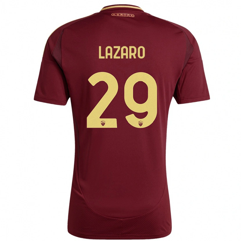 Danxen Uomo Maglia Paloma Lazaro #29 Rosso Marrone Oro Kit Gara Home 2024/25 Maglietta