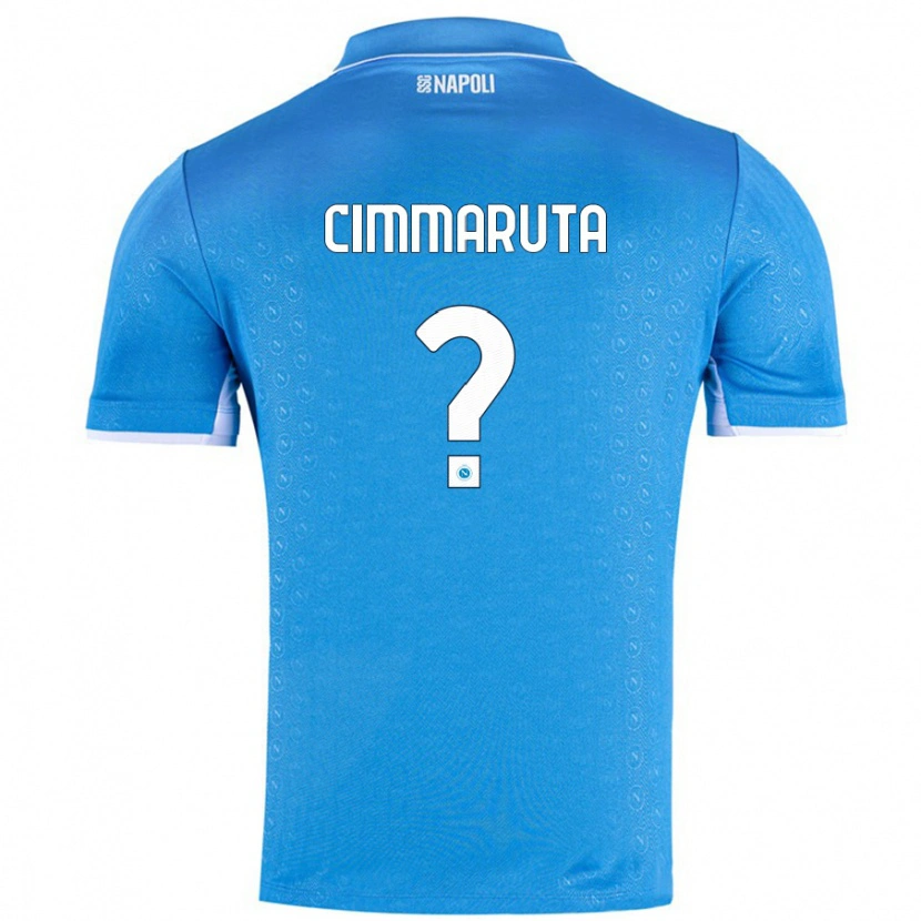 Danxen Uomo Maglia Antonio Cimmaruta #0 Azzurro Cielo Kit Gara Home 2024/25 Maglietta