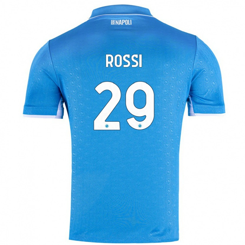 Danxen Uomo Maglia Francesco Rossi #29 Azzurro Cielo Kit Gara Home 2024/25 Maglietta