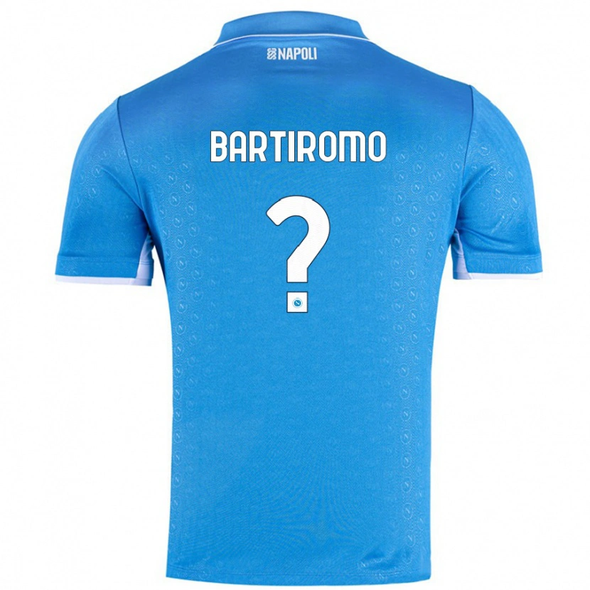 Danxen Uomo Maglia Niccolo Bartiromo #0 Azzurro Cielo Kit Gara Home 2024/25 Maglietta