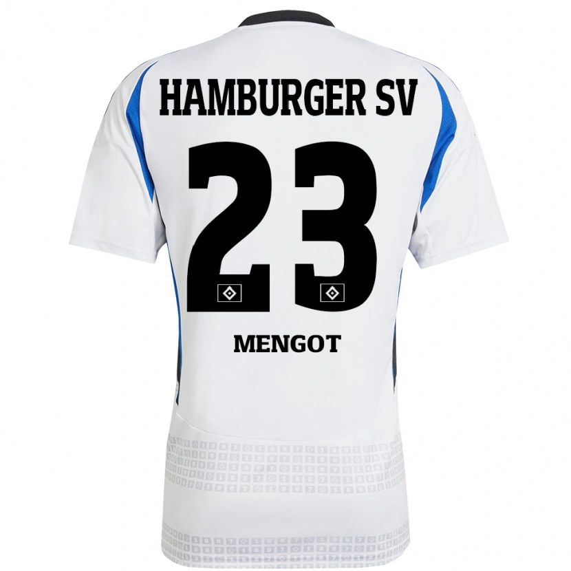 Danxen Uomo Maglia Ayukayoh Mengot #23 Bianco Blu Kit Gara Home 2024/25 Maglietta