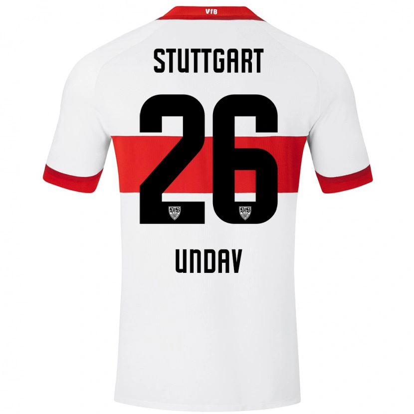 Danxen Uomo Maglia Deniz Undav #26 Bianco Rosso Kit Gara Home 2024/25 Maglietta