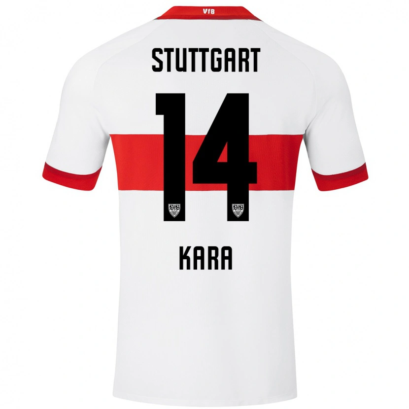 Danxen Uomo Maglia Semih Kara #14 Bianco Rosso Kit Gara Home 2024/25 Maglietta