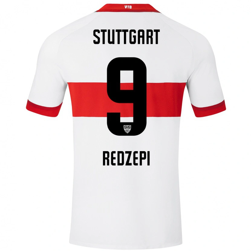 Danxen Uomo Maglia Dafina Redzepi #9 Bianco Rosso Kit Gara Home 2024/25 Maglietta