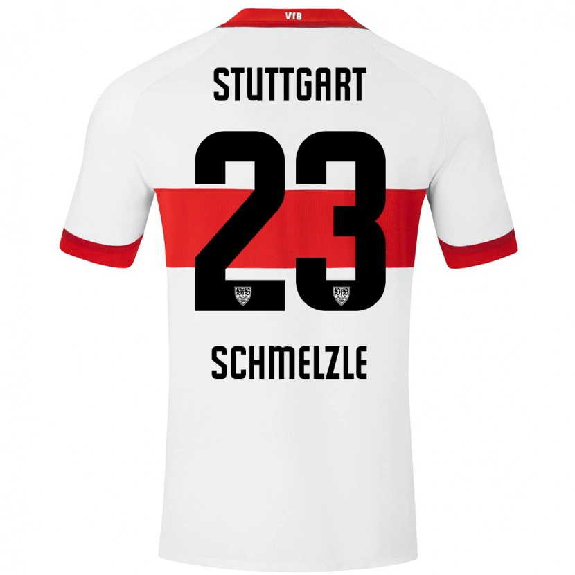 Danxen Uomo Maglia Marlen Schmelzle #23 Bianco Rosso Kit Gara Home 2024/25 Maglietta