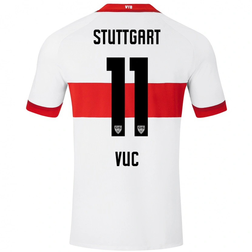 Danxen Uomo Maglia Patrick Vuc #11 Bianco Rosso Kit Gara Home 2024/25 Maglietta