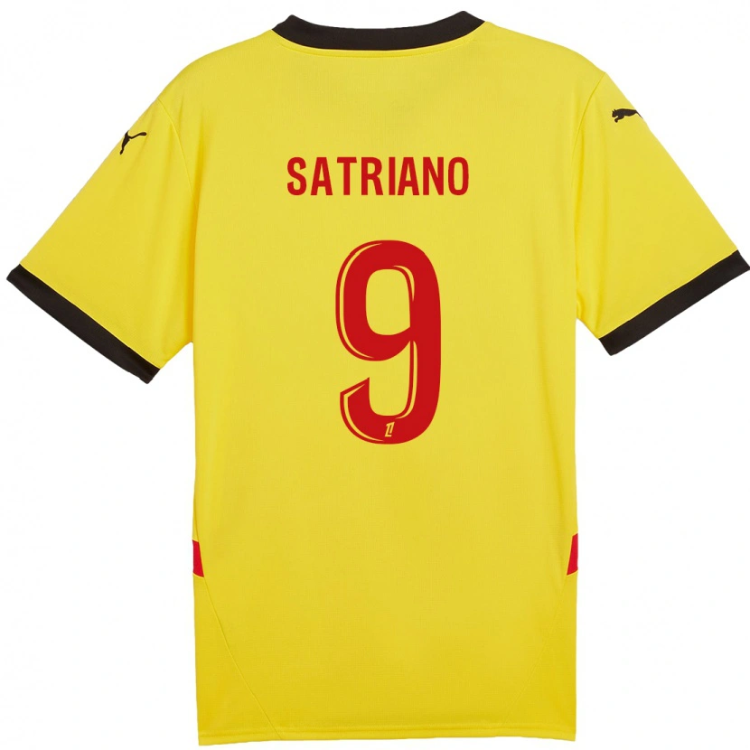Danxen Uomo Maglia Martín Satriano #9 Giallo Rosso Kit Gara Home 2024/25 Maglietta