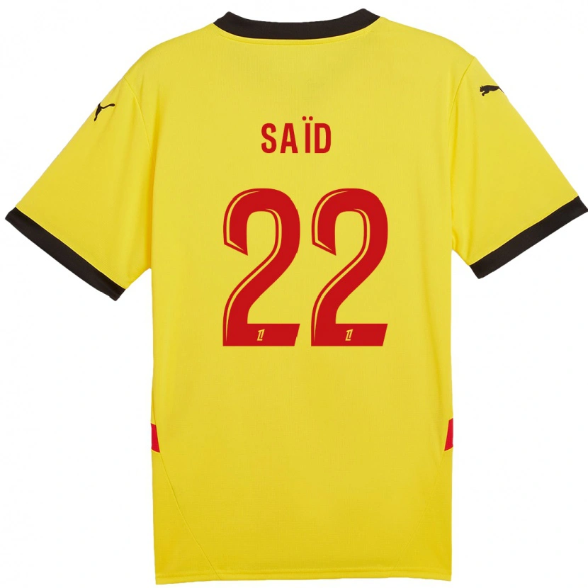 Danxen Uomo Maglia Wesley Saïd #22 Giallo Rosso Kit Gara Home 2024/25 Maglietta