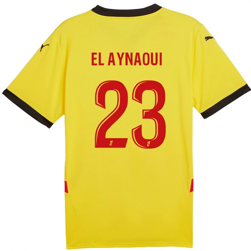 Danxen Uomo Maglia Neil El Aynaoui #23 Giallo Rosso Kit Gara Home 2024/25 Maglietta