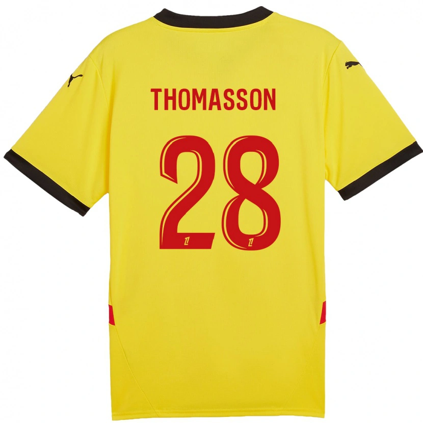 Danxen Uomo Maglia Adrien Thomasson #28 Giallo Rosso Kit Gara Home 2024/25 Maglietta
