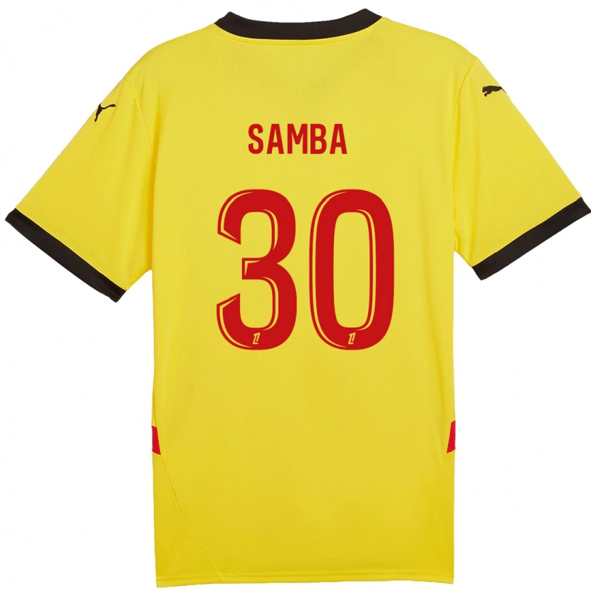 Danxen Uomo Maglia Brice Samba #30 Giallo Rosso Kit Gara Home 2024/25 Maglietta