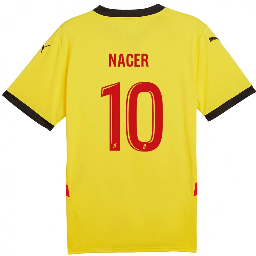 Danxen Uomo Maglia Myriem Nacer #10 Giallo Rosso Kit Gara Home 2024/25 Maglietta