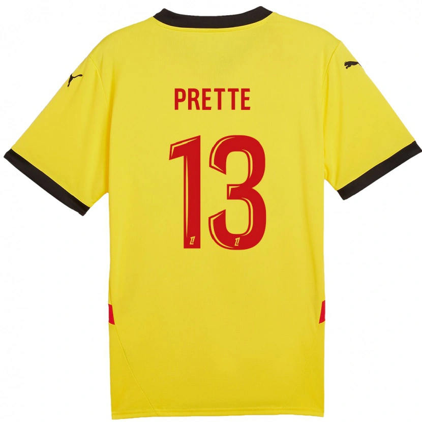 Danxen Uomo Maglia Andréa Prette #13 Giallo Rosso Kit Gara Home 2024/25 Maglietta