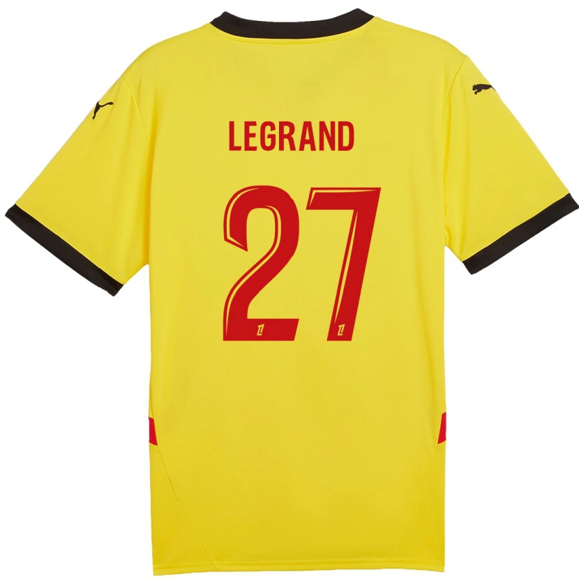 Danxen Uomo Maglia Bérénice Legrand #27 Giallo Rosso Kit Gara Home 2024/25 Maglietta