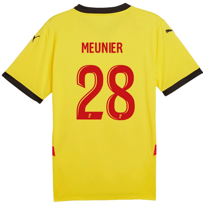 Danxen Uomo Maglia Jennifer Meunier #28 Giallo Rosso Kit Gara Home 2024/25 Maglietta