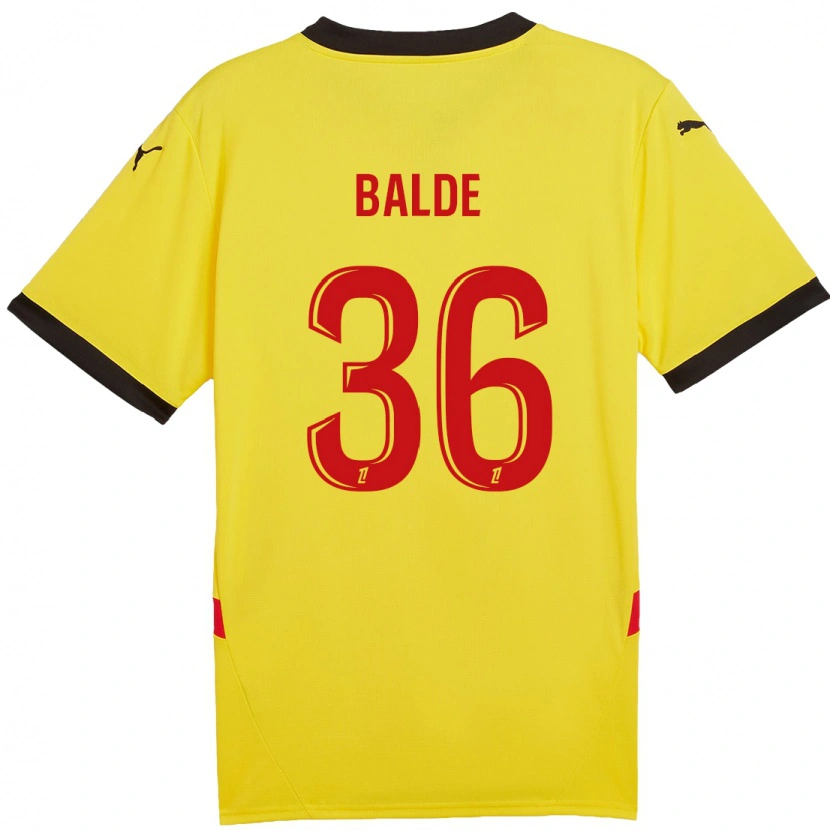 Danxen Uomo Maglia Ibrahima Baldé #36 Giallo Rosso Kit Gara Home 2024/25 Maglietta