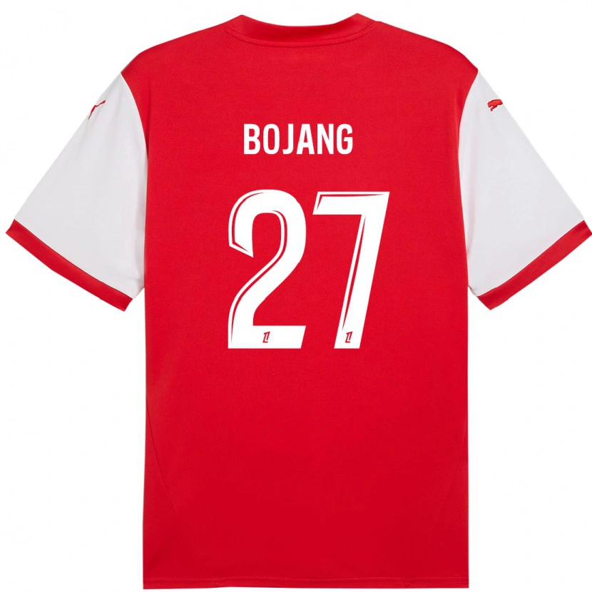Danxen Uomo Maglia Adama Bojang #27 Rosso Bianco Kit Gara Home 2024/25 Maglietta