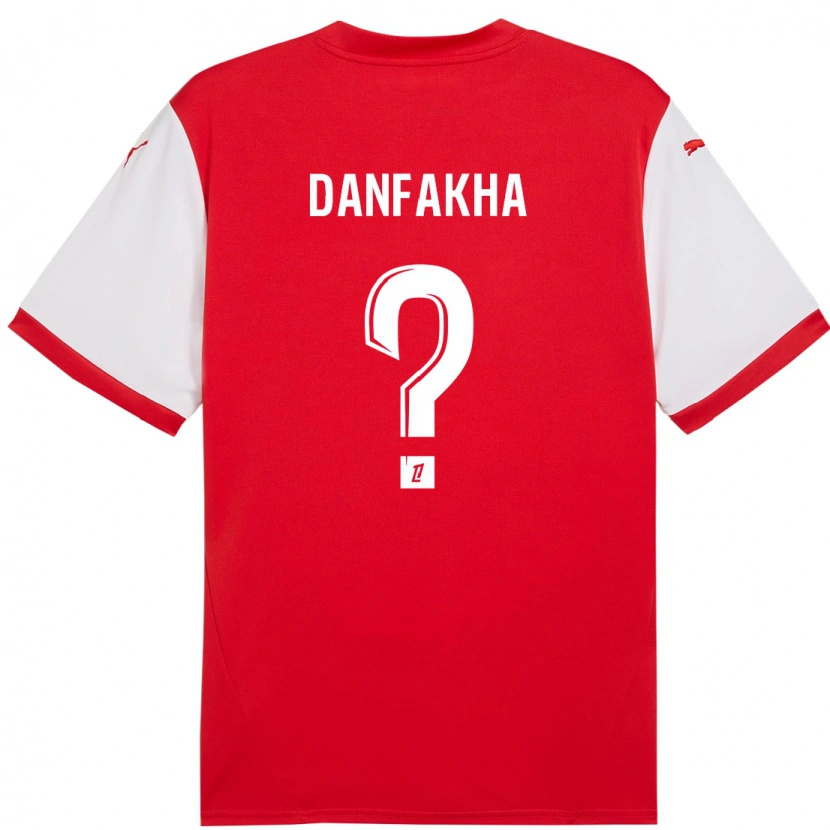Danxen Uomo Maglia Dialla Danfakha #0 Rosso Bianco Kit Gara Home 2024/25 Maglietta