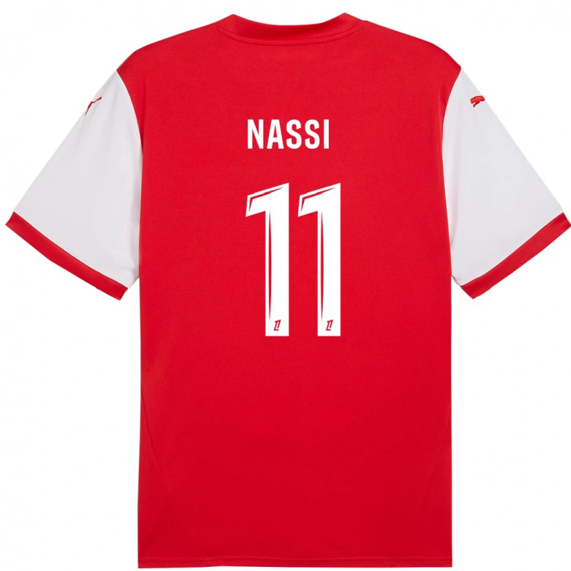Danxen Uomo Maglia Jade Nassi #11 Rosso Bianco Kit Gara Home 2024/25 Maglietta