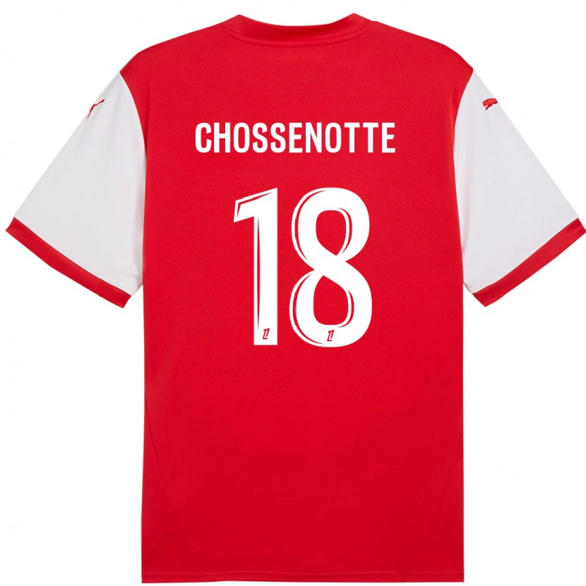 Danxen Uomo Maglia Shana Chossenotte #18 Rosso Bianco Kit Gara Home 2024/25 Maglietta