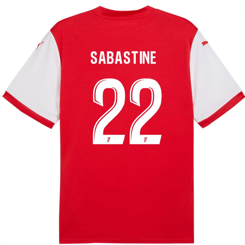 Danxen Uomo Maglia Flourish Sabastine #22 Rosso Bianco Kit Gara Home 2024/25 Maglietta