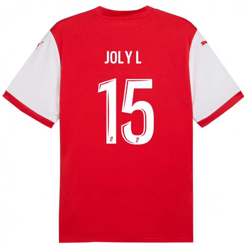 Danxen Uomo Maglia Lou Ann Joly #15 Rosso Bianco Kit Gara Home 2024/25 Maglietta