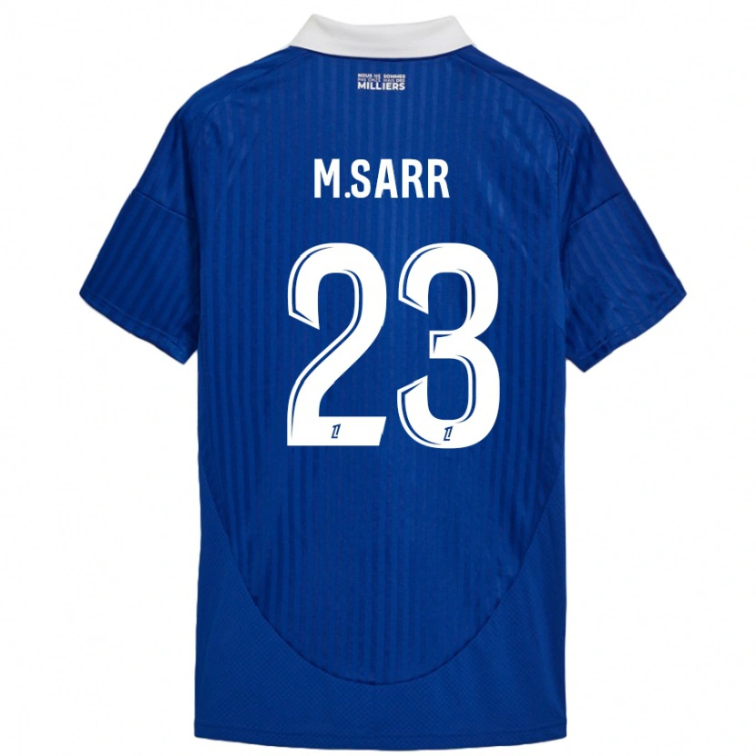 Danxen Uomo Maglia Mamadou Sarr #23 Blu Bianco Kit Gara Home 2024/25 Maglietta