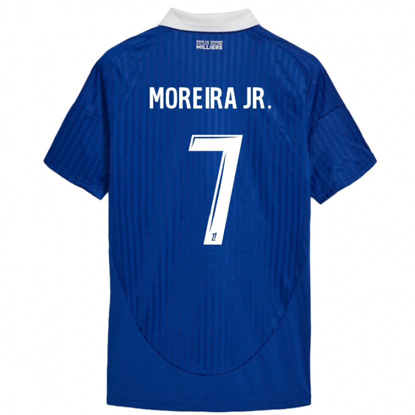 Danxen Uomo Maglia Diego Moreira #7 Blu Bianco Kit Gara Home 2024/25 Maglietta