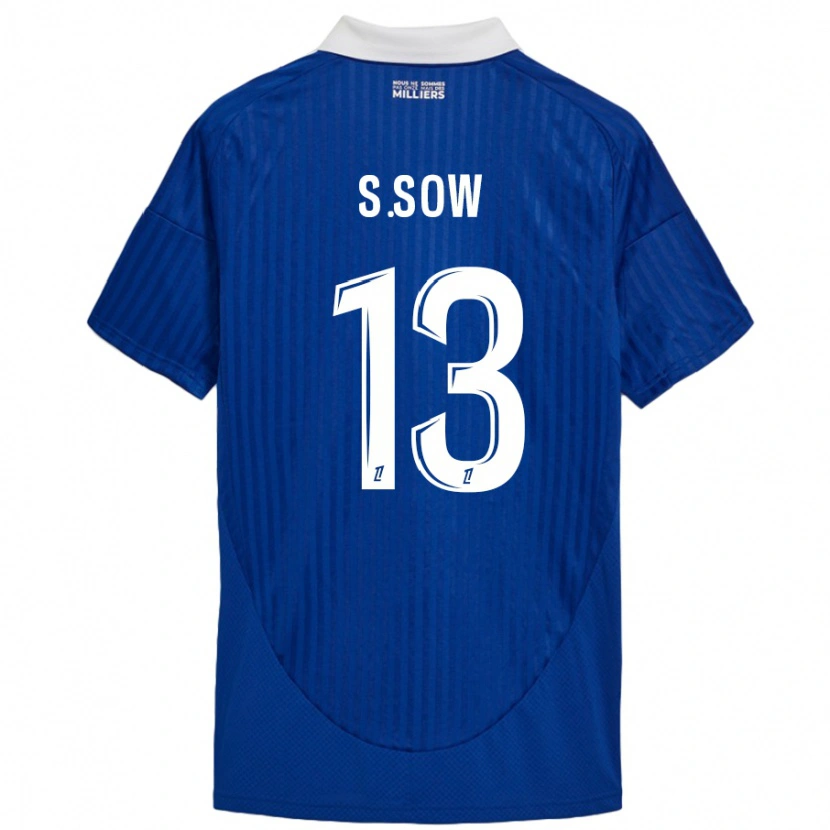 Danxen Uomo Maglia Saïdou Sow #13 Blu Bianco Kit Gara Home 2024/25 Maglietta