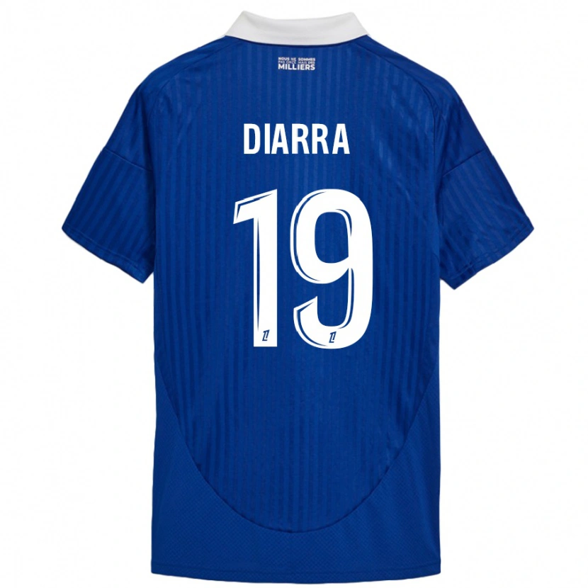 Danxen Uomo Maglia Habib Diarra #19 Blu Bianco Kit Gara Home 2024/25 Maglietta
