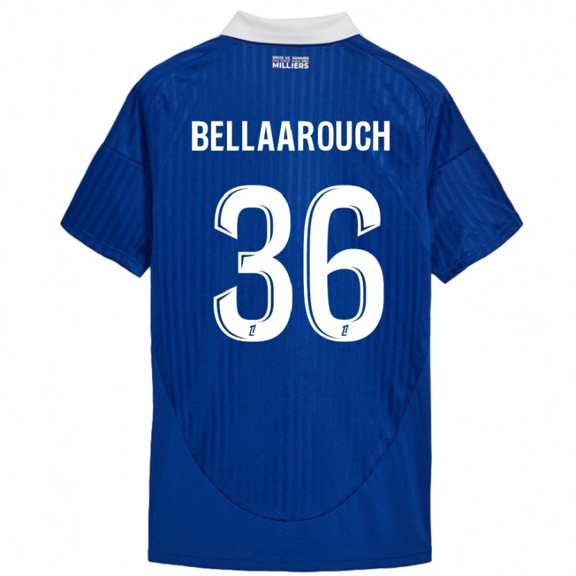 Danxen Uomo Maglia Alaa Bellaarouch #36 Blu Bianco Kit Gara Home 2024/25 Maglietta