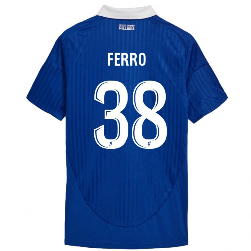 Danxen Uomo Maglia Nolan Ferro #38 Blu Bianco Kit Gara Home 2024/25 Maglietta