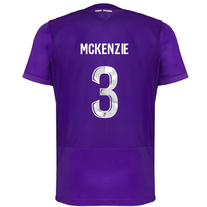 Danxen Uomo Maglia Mark Mckenzie #3 Viola Bianco Kit Gara Home 2024/25 Maglietta