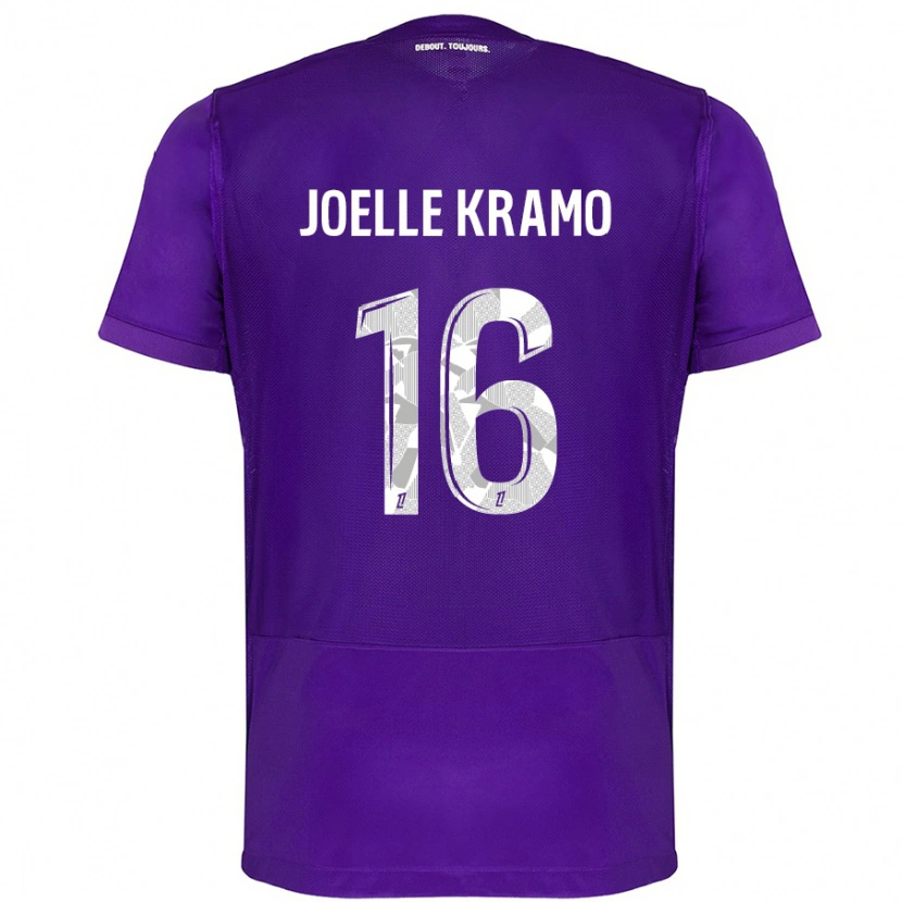 Danxen Uomo Maglia Marie Joelle Kramo #16 Viola Bianco Kit Gara Home 2024/25 Maglietta